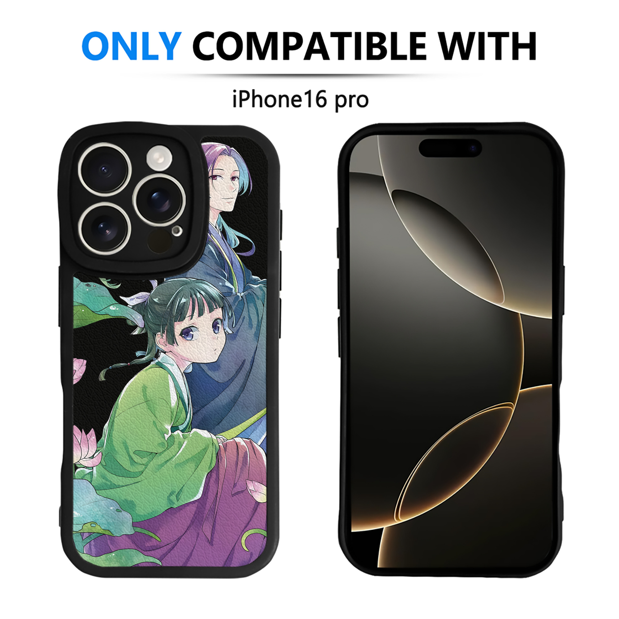 （画像用） 薬屋のひとりごと The Apothecary Diaries 【iPhone 16シリーズ対応】シリコンスマホケース（レザー調） 材質：シリコン